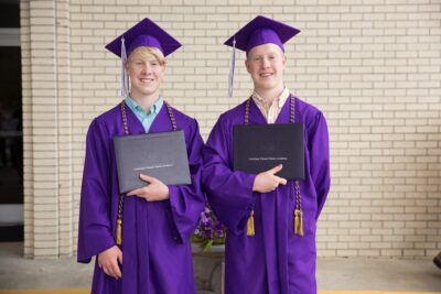 brothers in the graduation