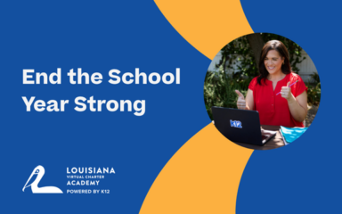 Text alongside an image of a teacher